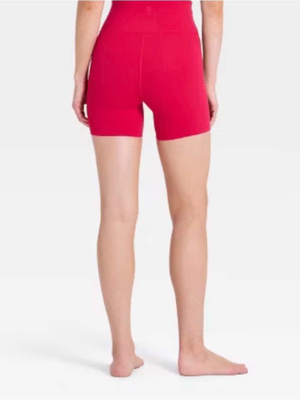 all in motion V-Waist Bike Shorts ultra high rise Size M Red - Picture 2 of 7